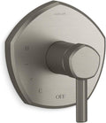 Kohler TS27043-4-BN OCCASION™ Rite-Temp® pressure-balancing valve trim with lever handle, Vibrant Brushed Nickel