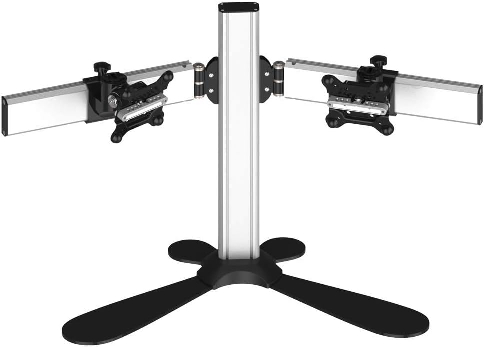 Monitor Stand for 2 Displays Side by Side Low Profile Compatible with Apple