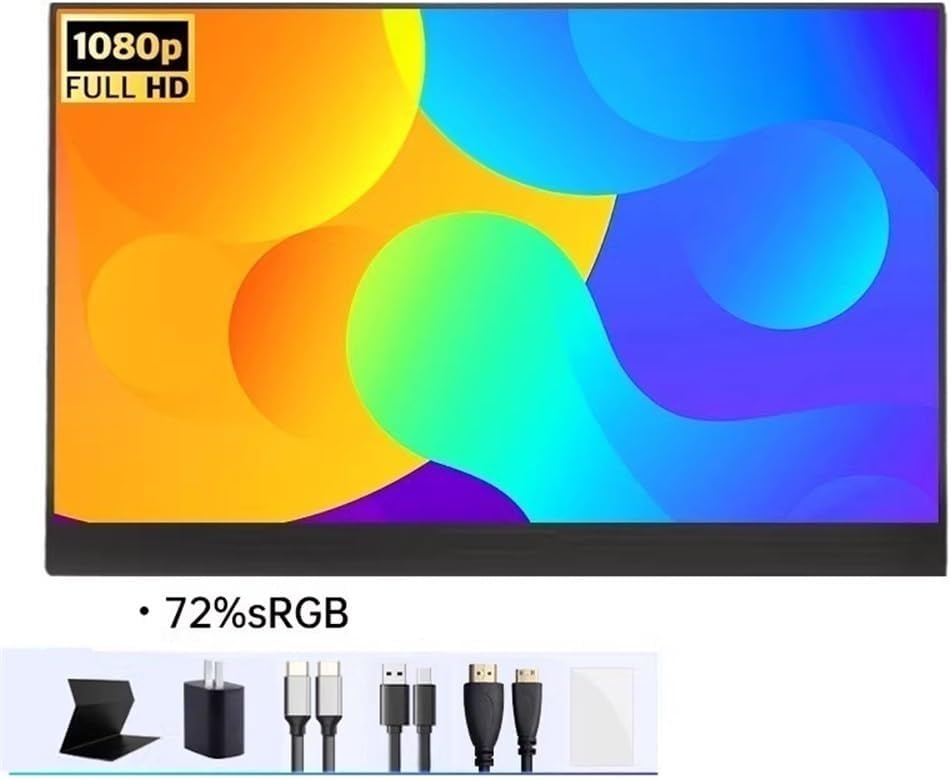 Flicker Free 14 Inch Portable Monitor 1080P IPS Extended Screen Touch Second with Speakers