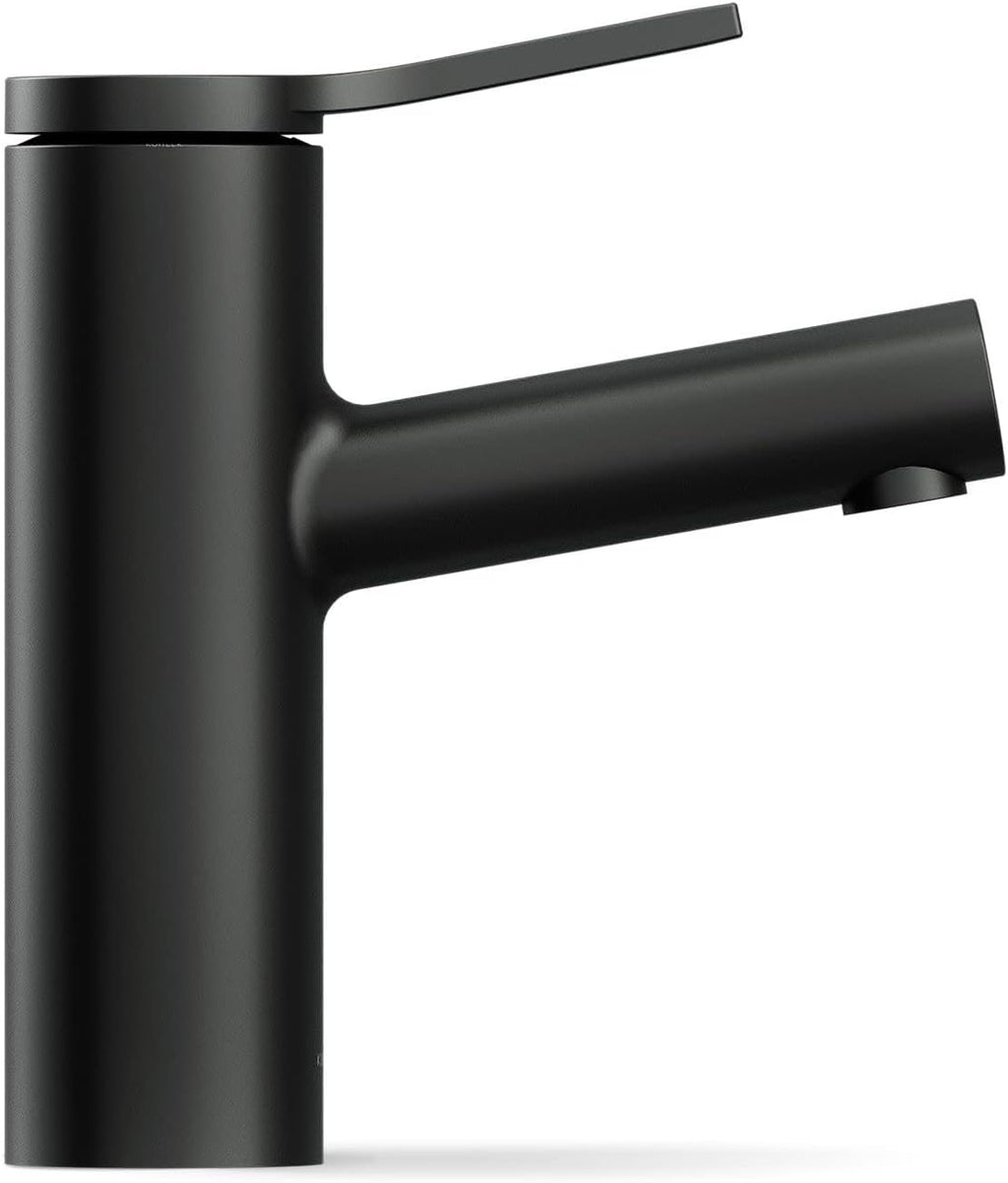 KOHLER K-35048-4K-BL Elate® Single-Handle Bathroom Sink Faucet, Bathroom Faucets, 1.0 GPM, Matte Black