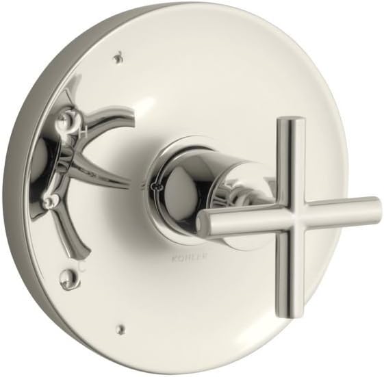 Kohler TS14423-3-SN Purist Rite-Temp Valve Trim with Cross Handle