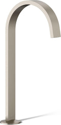 Kohler 77966-BN Components® Bathroom Sink Faucet spout with Ribbon Design, 1.2 gpm, Vibrant Brushed Nickel
