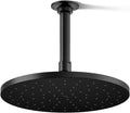 Kohler 13689-BL Contemporary Round 10' single-function rainhead, 2.5 gpm, Matte Black