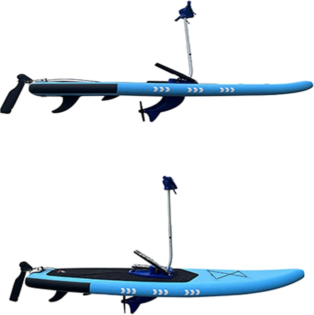 Inflatable Water Bike, Single Inflatable Paddle Board, Sightseeing Cruise Pedal Boat, Pedal Surfboard, Stand-Up Water Bike