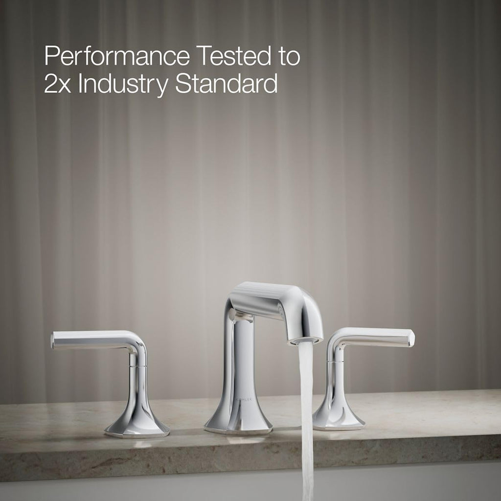 Kohler 27017-CP Occasion™ Deck-Mount Bath spout with Straight Design, Polished Chrome