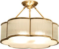 Modern Semi-Flush Ceiling Light Fixture,Decorative Floral Flush Mount Chandelier,Flower Shaped Glass Ceiling Lamp,Close Ceiling Light Fixture for Bedroom Living Room Dining Room
