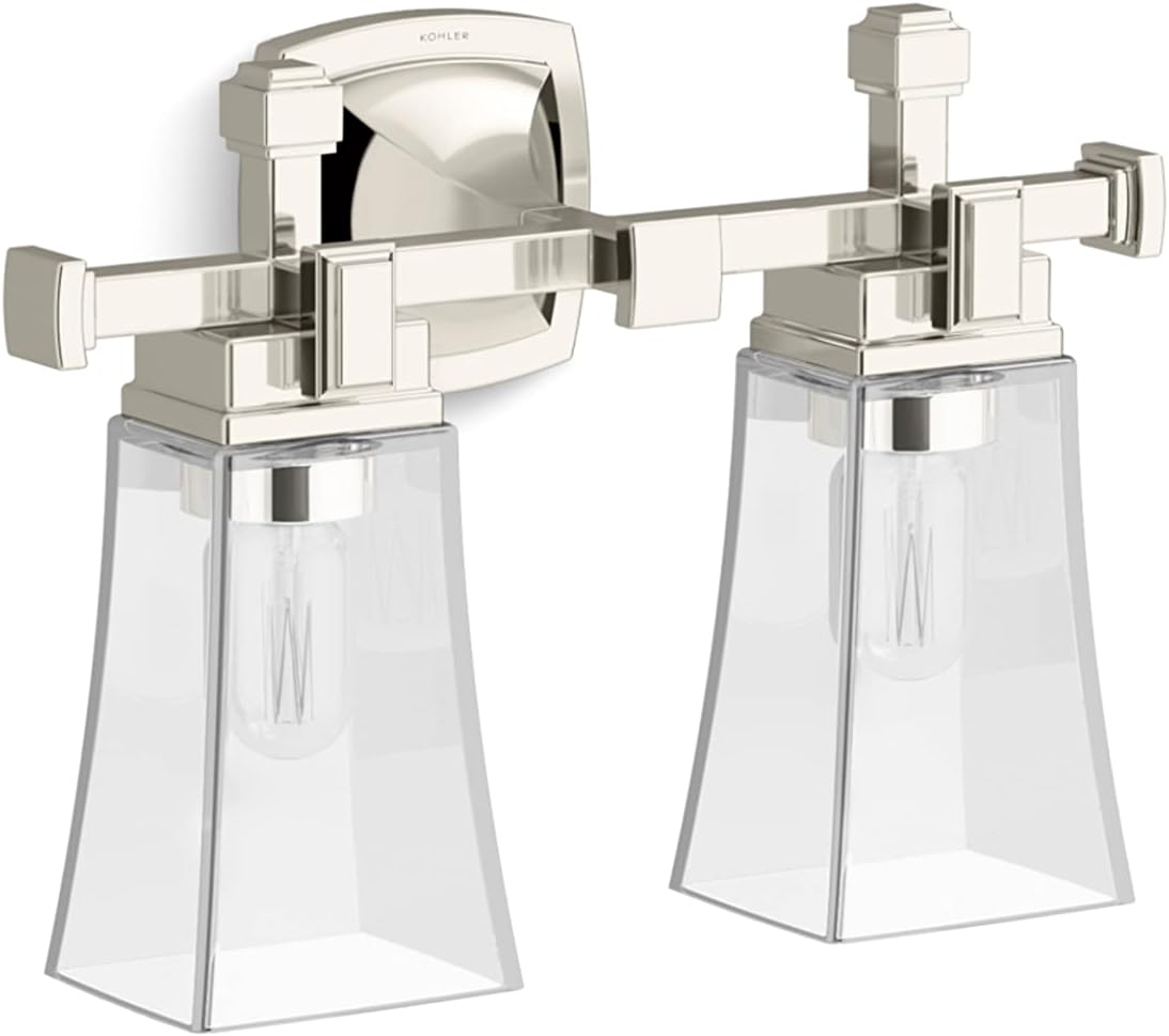 Riff 2 Light Sconce - Brushed Moderne Brass 31756-SC02-2GL Kohler