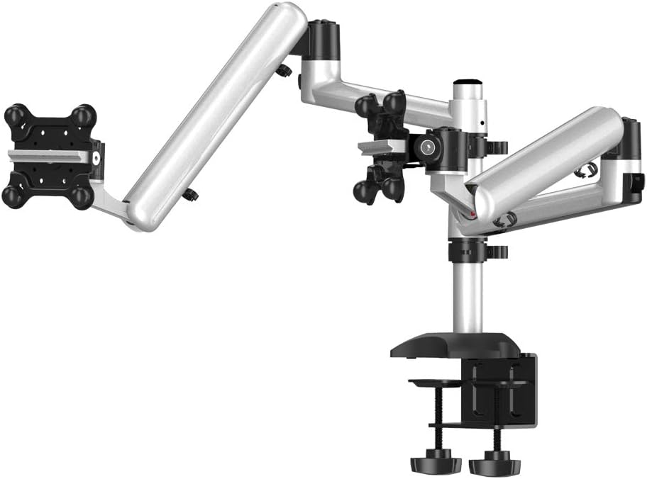 Dual Spring Arm Monitor Desktop Stacking Mount for Compatible Apple Displays