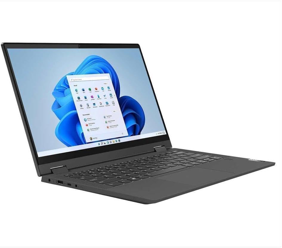 Lenovo IdeaPad Flex 5 Laptop 14' FHD IPS Touchscreen Intel Dual-Core i3-1115G4 4GB LPDDR4 256GB SSD Intel UHD Graphics Wi-Fi Bluetooth USB-C Fingerprint 720p HD Camera Win11 Pro w/ONT 32GB USB