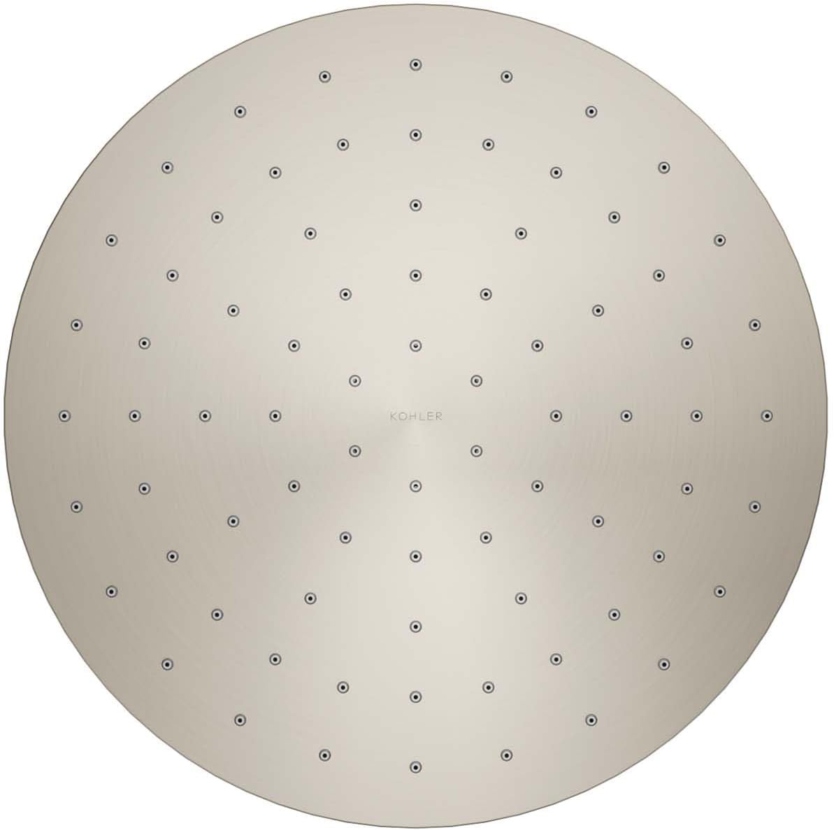 Kohler 13689-G-BN Contemporary Round 10' single-function rainhead, 1.75 gpm, Vibrant Brushed Nickel