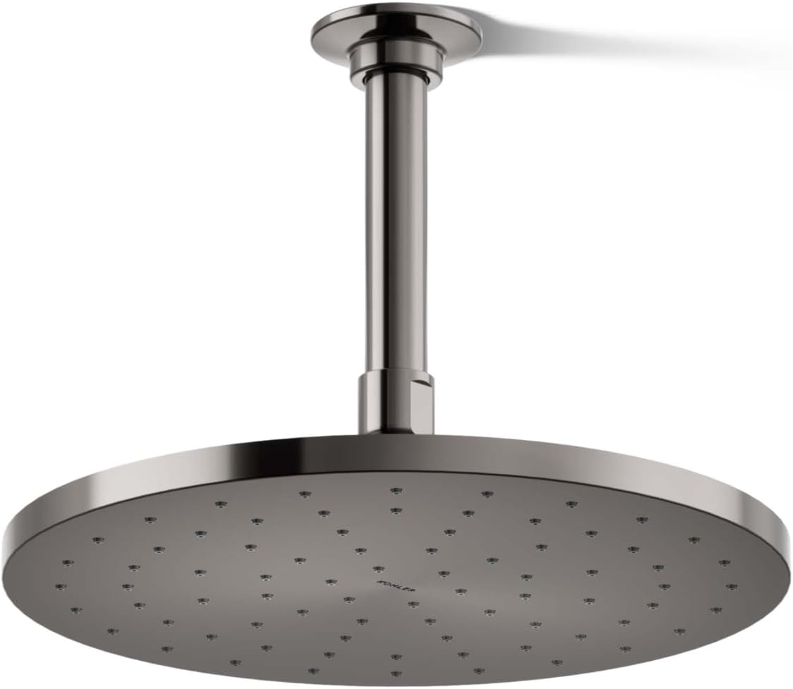 Kohler 13689-G-TT, 10 CONTEMPORARY ROUND RAIN SHWHD,1.75GPM, Vibrant Titanium