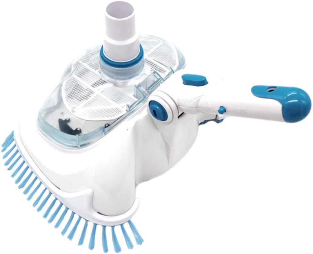 LIOOBO 2pcs Professional Swimming Pool Cleaning Sucker Clip Design Plastic Vacuum Brush Head for Inground and Above Ground Pools
