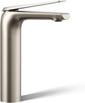 Kohler 97347-4-BN Avid® Tall Single-Handle Bathroom Sink Faucet, 1.2 gpm, Vibrant Brushed Nickel