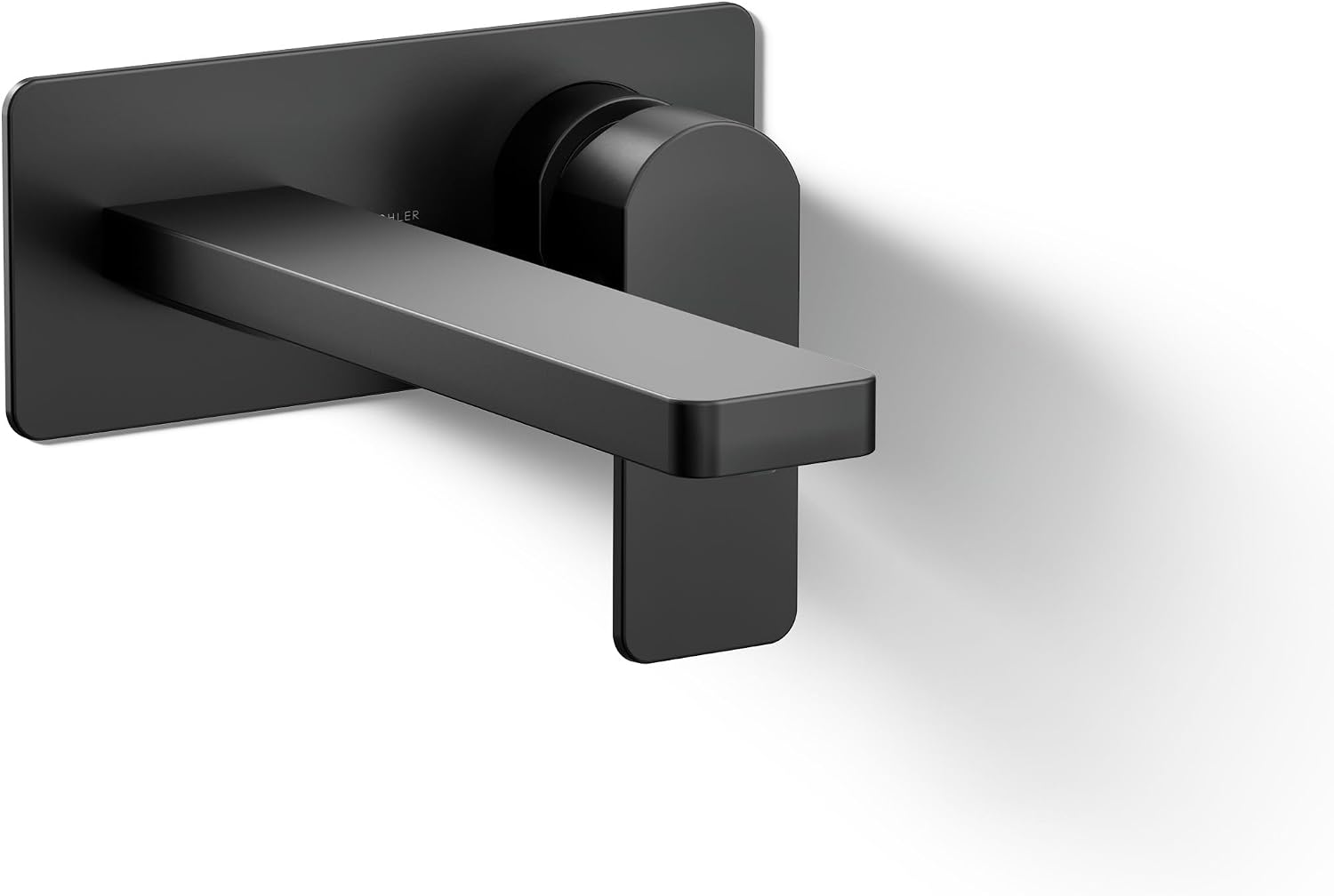 Kohler 22567-4-BL Parallel® Wall-Mount Single-Handle Bathroom Sink Faucet, 1.2 gpm, Matte Black