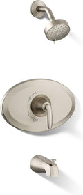 Kohler K-TS21948-4G-BN Remodel Rite-Temp Bath and Shower Trim Kit, 1.75 GPM, Vibrant Brushed Nickel