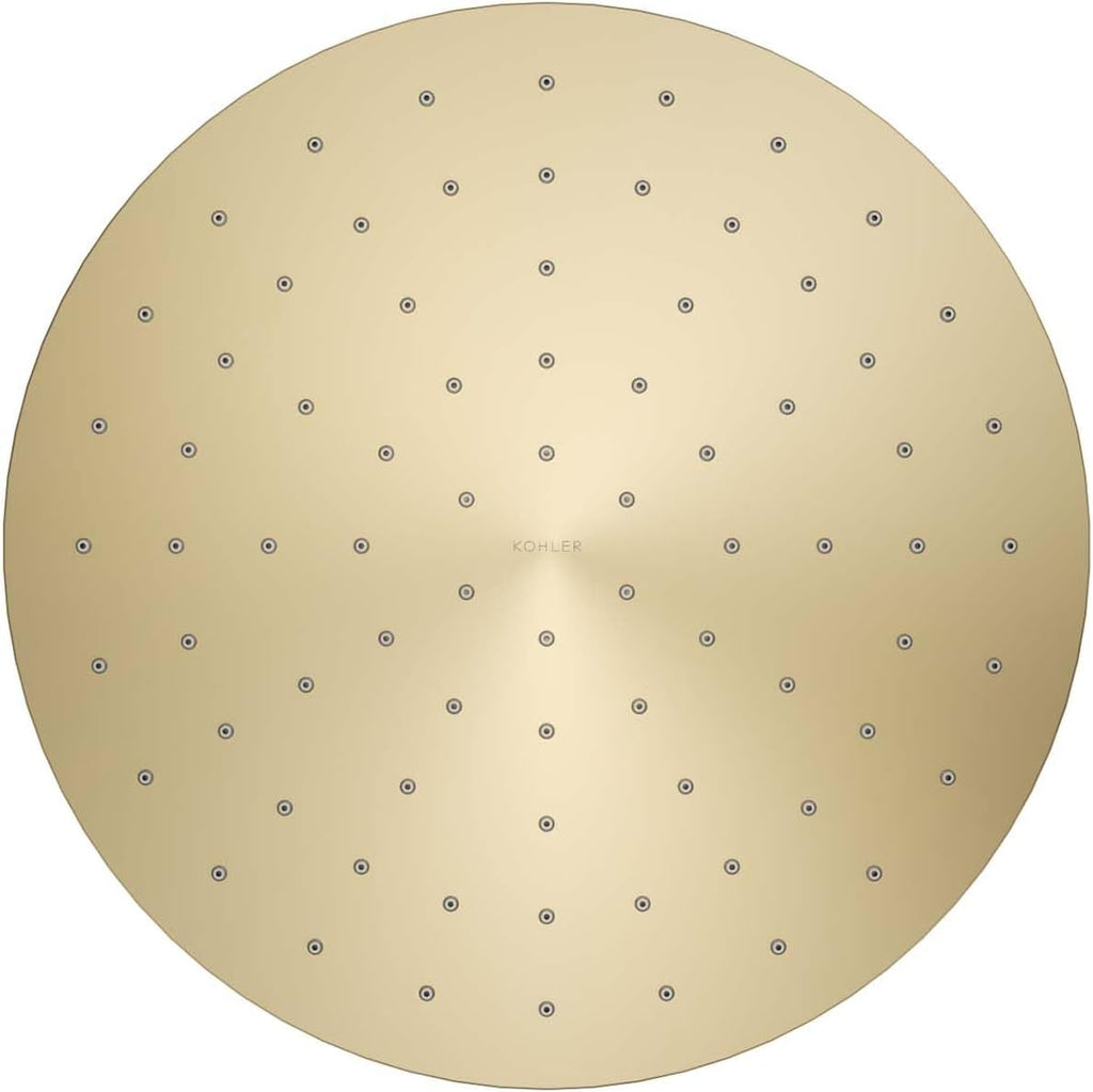 Kohler 13689-G-AF Contemporary Round 10' single-function rainhead, 1.75 gpm, Vibrant French Gold