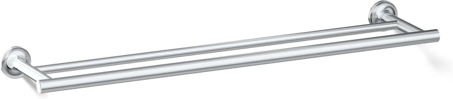 Kohler 14375-CP Purist® 24' Double Towel bar, Polished Chrome
