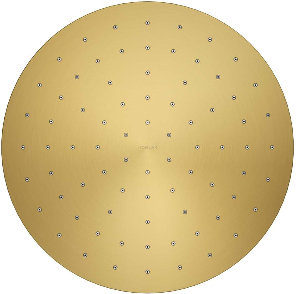 Kohler 13689-G-2MB Contemporary Round 10' single-function rainhead, 1.75 gpm, Vibrant Brushed Moderne Brass