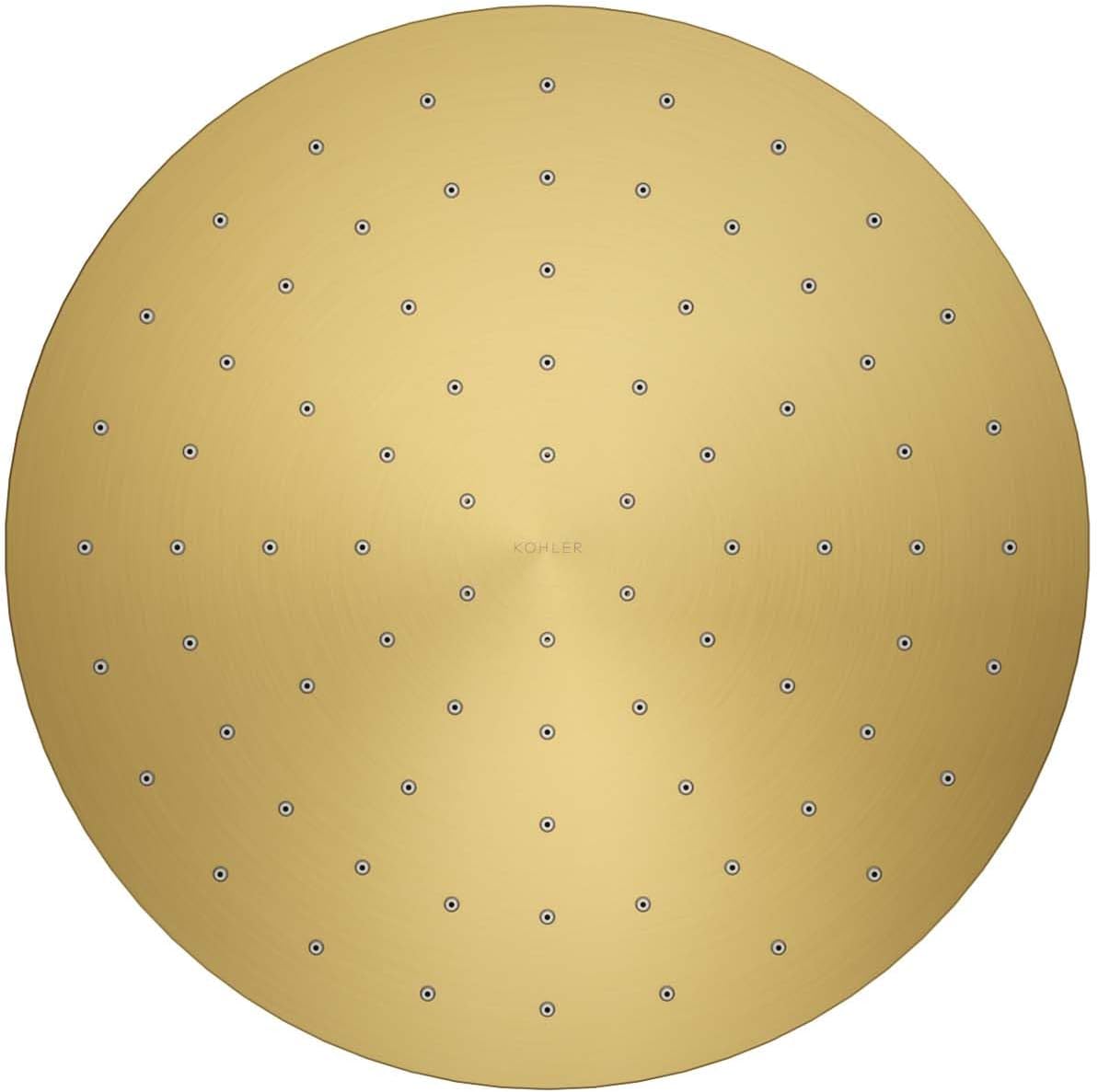 Kohler 13689-G-2MB Contemporary Round 10' single-function rainhead, 1.75 gpm, Vibrant Brushed Moderne Brass