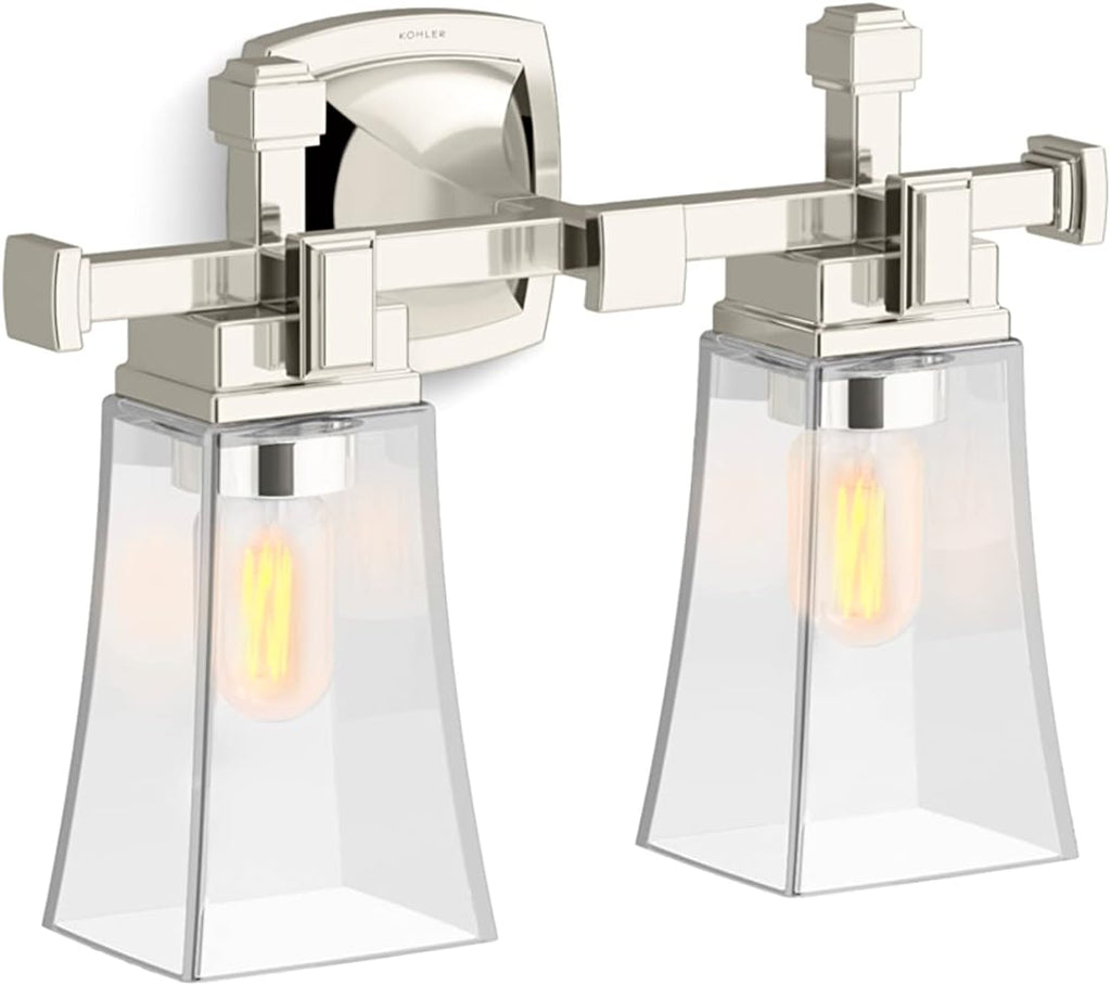 Riff 2 Light Sconce - Brushed Moderne Brass 31756-SC02-2GL Kohler