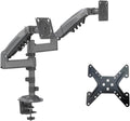 H180 17'-27' 22'-32' Dual Monitor Table Stand Gas Spring Full Motion LCD TV Stand 2-9 kg 2-12 kg Double Arm Clamp Stand(2-9kg VESA 200X200)
