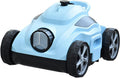 Automatic Robotic Pool Vacuum Cleaner, Pool Cleaner Robot with Waterline Cleaning, Cordless Pool Vacuum for Inground Pools, Lightweight Design