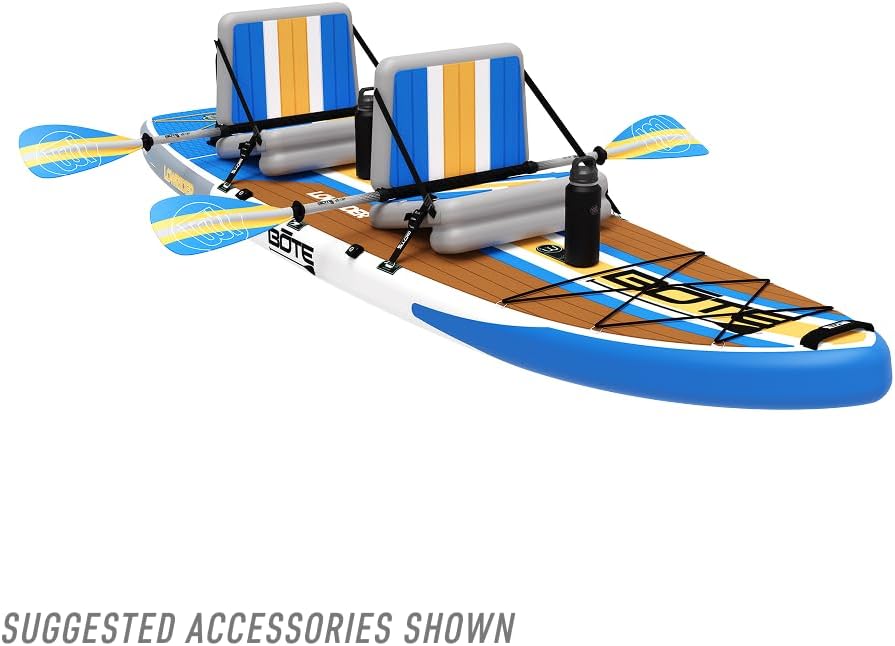 BOTE Lowrider Aero Inflatable Stand Up Paddle Board MAGNEPod Blow Up iSUP Convertible Seat Included Adults Kids Family Friendly Multiple Sizes