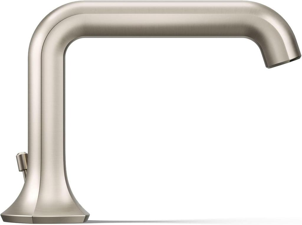 Kohler 27009-BN Occasion® Bathroom Sink Faucet spout with Straight Design, 1.2 gpm, Vibrant Brushed Nickel