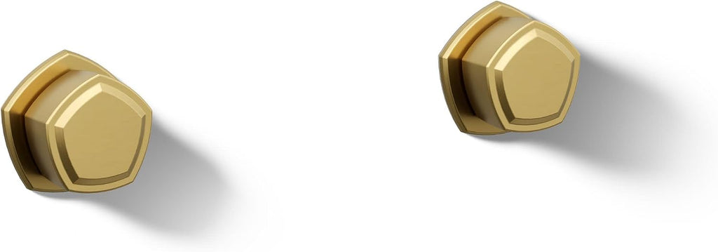 KOHLER T27013-9-2MB Occasion Wall-Mount Bathroom Sink Faucet Knob Handle Trim in Vibrant Brushed Moderne Brass