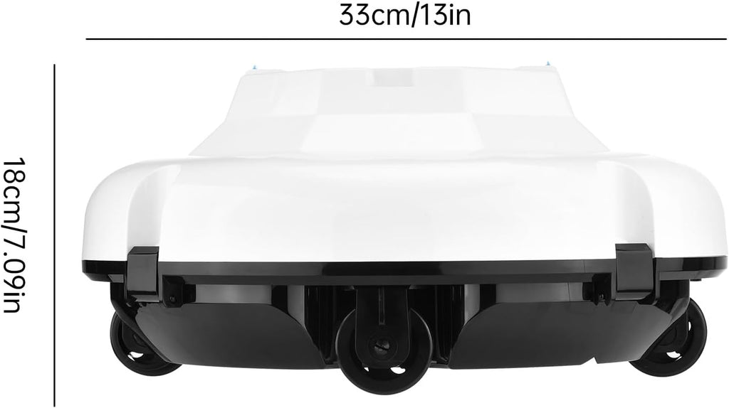 Zunate Robotic Pool Cleaner, Cordless Automatic Vacuum with 120 Min Runtime & Strong Suction, Auto Parking Robot for Above Ground and In Ground Flat Bottom Pools (US Plug)