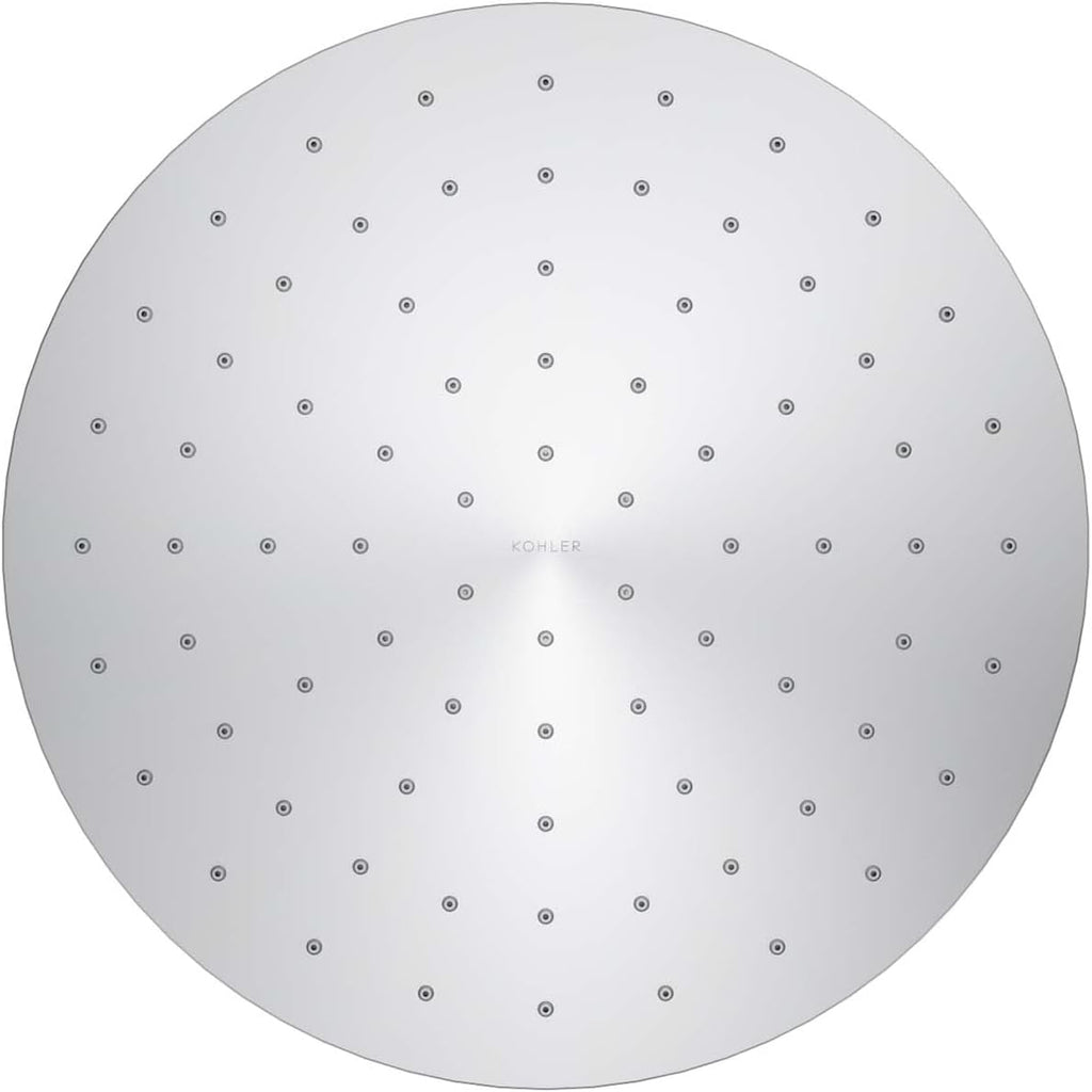 Kohler 13689-G-CP Contemporary Round 10' single-function rainhead, 1.75 gpm, Polished Chrome