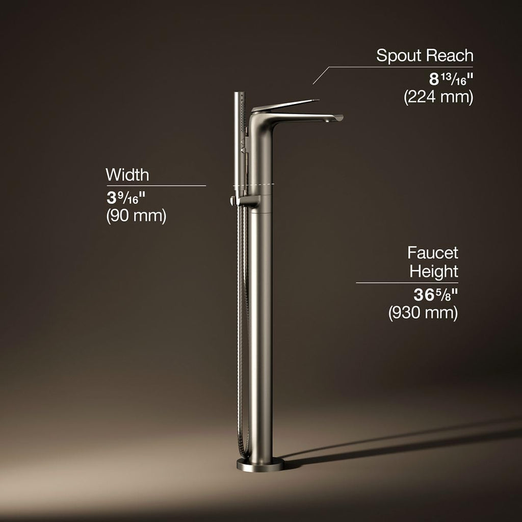 Kohler K-T97367-4-BN Avid Tub Faucet, Vibrant Brushed Nickel