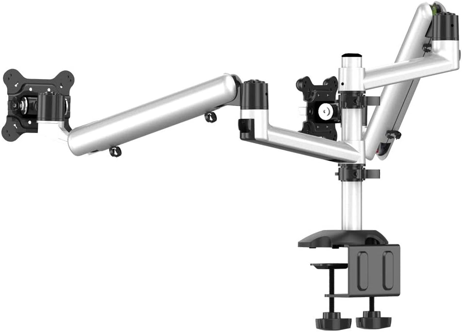 Dual Spring Arm Monitor Desktop Stacking Mount for Compatible Apple Displays
