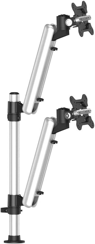 Dual Track Rail Mount for Apple Display w/Quick Release Spring Arms