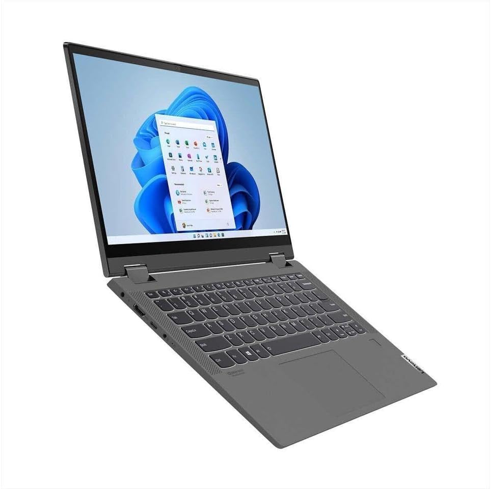 Lenovo IdeaPad Flex 5 Laptop 14' FHD IPS Touchscreen Intel Dual-Core i3-1115G4 4GB LPDDR4 512GB SSD Intel UHD Graphics Wi-Fi Bluetooth USB-C Fingerprint 720p HD Camera Win11 Pro w/ONT 32GB USB