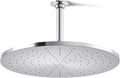 Kohler 13691-CP Contemporary Round 14' single-function rainhead, 2.5 gpm, Polished Chrome