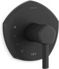 Kohler TS27043-4-BL OCCASION™ Rite-Temp® pressure-balancing valve trim with lever handle, Matte Black