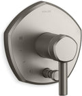 Kohler T27044-4-BN OCCASION™ Rite-Temp® shower valve trim with diverter and lever handle, Vibrant Brushed Nickel