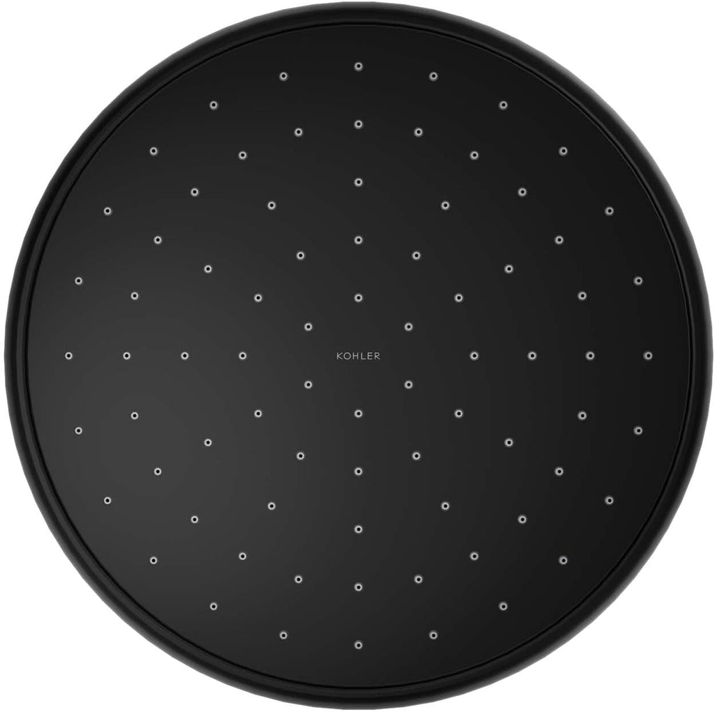 Kohler 13693-BL Traditional 10' single-function rainhead, 2.5 gpm, Matte Black