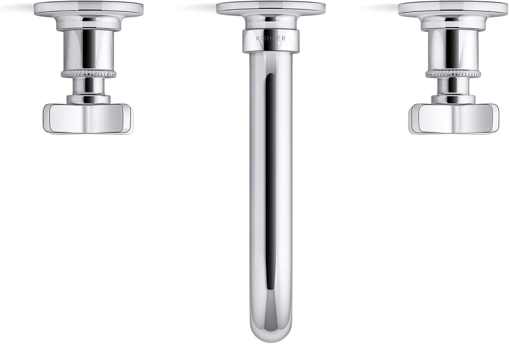 Kohler KT35909-3-BN Castia by Studio McGee 1.2 GPM Wall Mounted Widespread Bathroom Faucet Vibrant Brushed Nickel