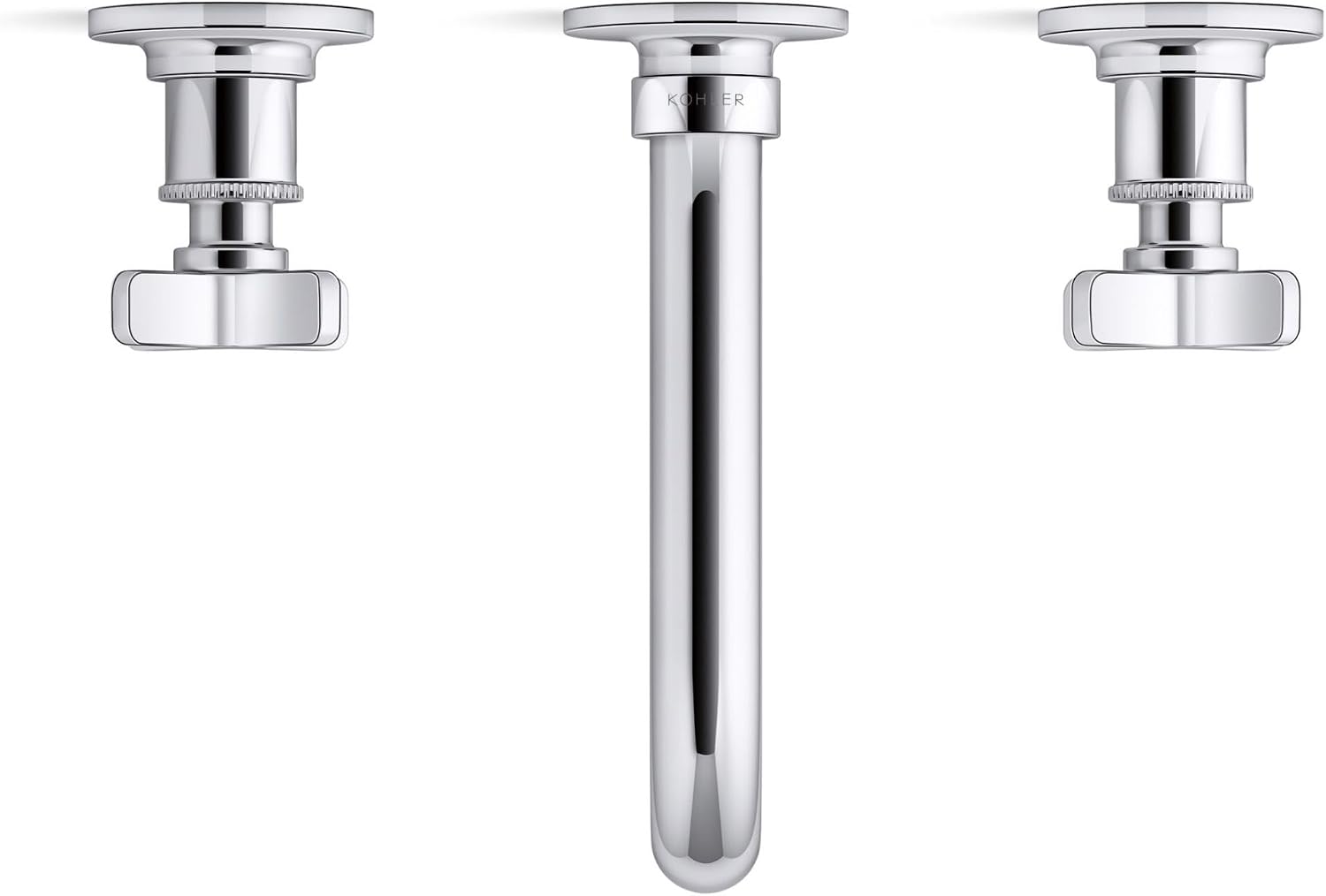 Kohler KT35909-3-BN Castia by Studio McGee 1.2 GPM Wall Mounted Widespread Bathroom Faucet Vibrant Brushed Nickel