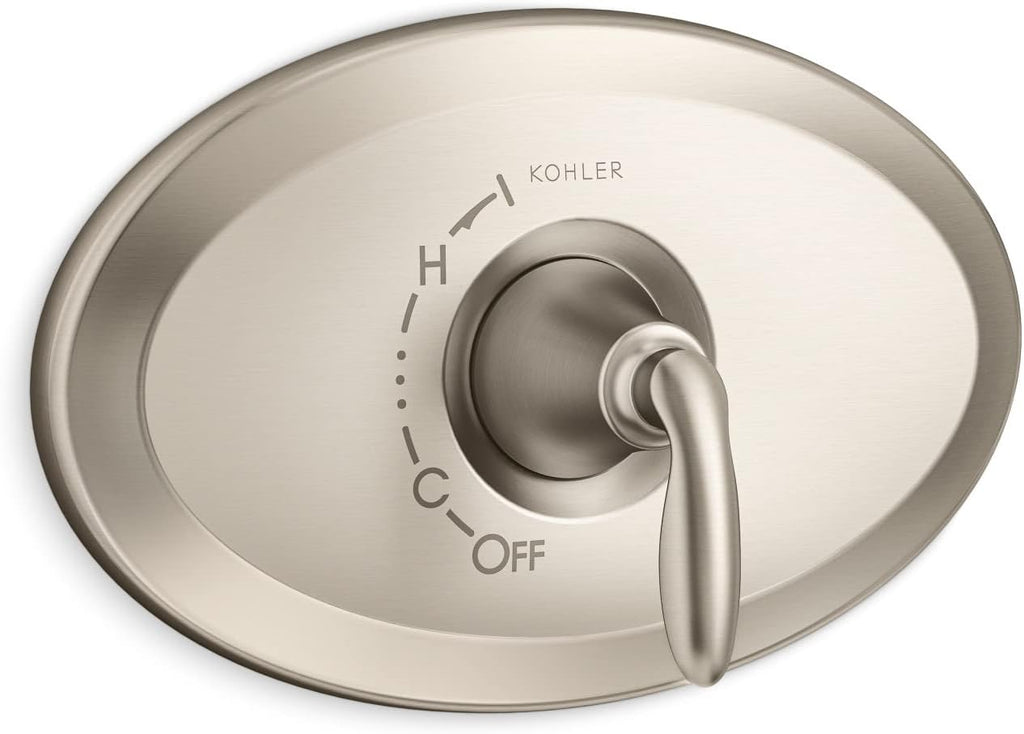 Kohler K-TS21946-BN Remodel Rite-Temp Valve Trim, Vibrant Brushed Nickel