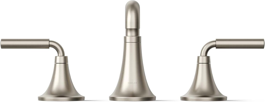 KOHLER 27416-4K-BN K-27416-4K-BN Tone Widespread Bathroom Sink Faucet, 1.0 GPM, Vibrant Brushed Nickel