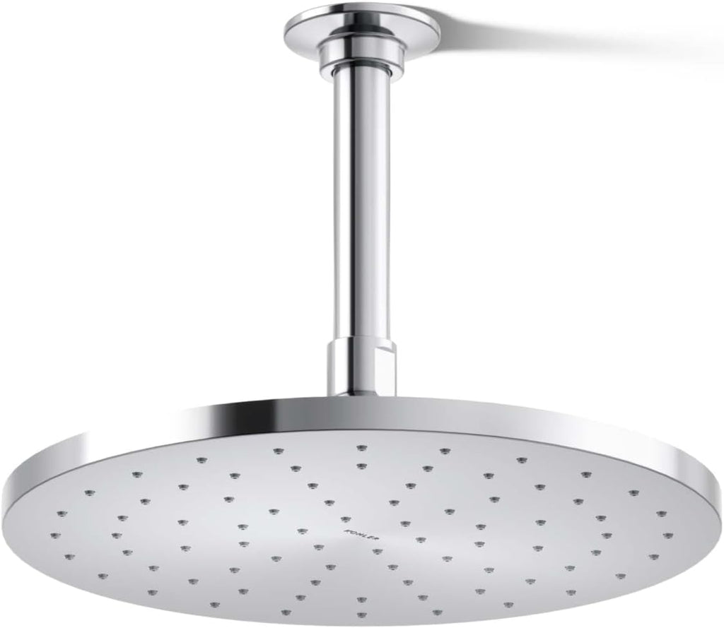 Kohler 13689-G-CP Contemporary Round 10' single-function rainhead, 1.75 gpm, Polished Chrome