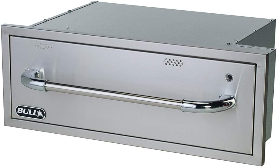 Bull Outdoor Products 85747 Warming Drawer, 28.75' x 10' x 20.25', Stainless Steel