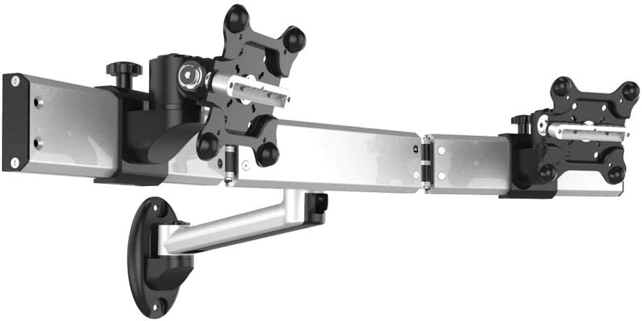 Dual Monitor Wall Mount for Apple w/Quick Release Single Arm