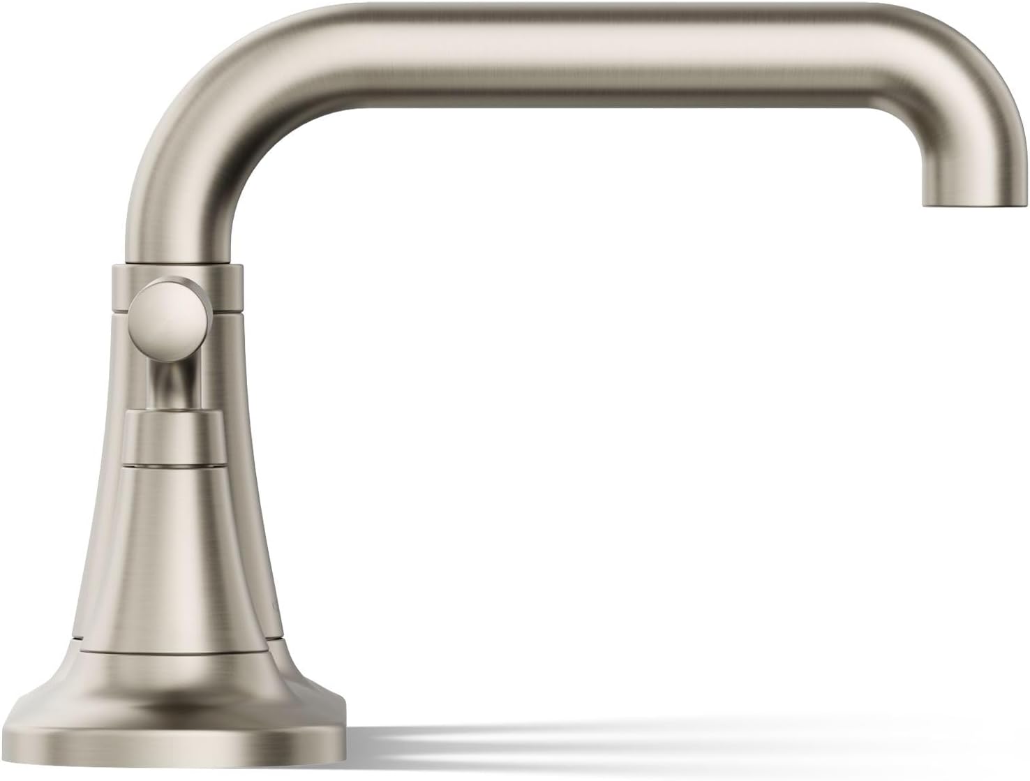 KOHLER K-27414-4-BN Tone™ Centerset Bathroom Sink Faucet, Clicker Drain, Bathroom Faucets, 1.2 GPM, Vibrant Brushed Nickel