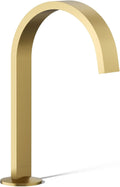 Kohler 77968-2MB Components® Bathroom Sink Faucet spout with Ribbon Design, 1.2 gpm, Vibrant Brushed Moderne Brass