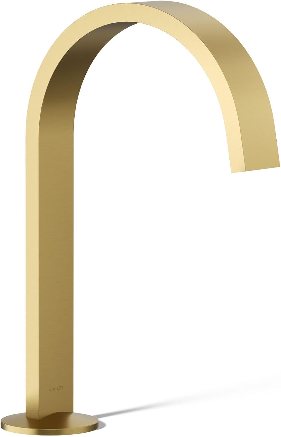 Kohler 77968-2MB Components® Bathroom Sink Faucet spout with Ribbon Design, 1.2 gpm, Vibrant Brushed Moderne Brass