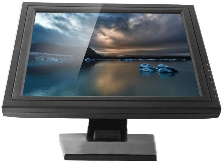 17 Inch LCD Touchscreen Monitor - LED Display Retail Cash Register w/Multi-Position POS Stand for Business, Restaurant, Supermarket, Grocery, Pharmacy, Retail Cash Management Order Taking/Tracking